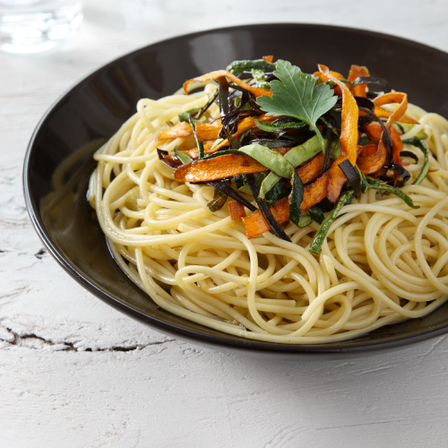Recept Volkoren spaghetti met krokante groenten Grand'Italia